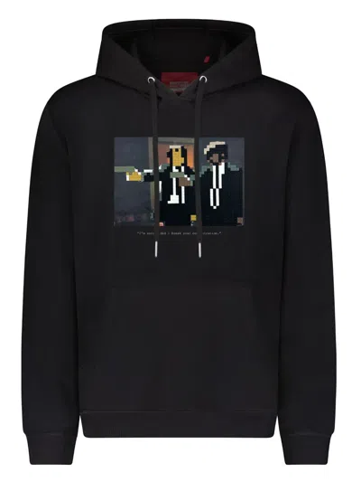 Mostly Heard Rarely Seen 8-bit Break Concentration Hoodie In 黑色