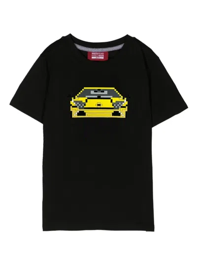 Mostly Heard Rarely Seen 8-bit Kids' Car-graphic Cotton T-shirt In Black