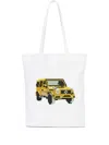 Mostly Heard Rarely Seen 8-bit Car-print Tote Bag In White