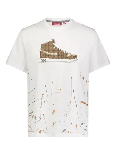 Mostly Heard Rarely Seen 8-bit Checker Louis T-shirt In White