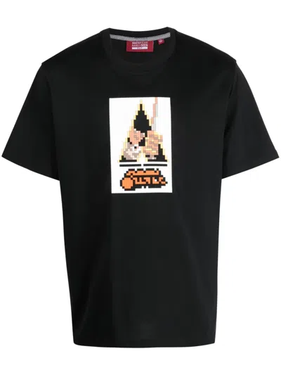 Mostly Heard Rarely Seen 8-bit Clock Is Working Cotton T-shirt In Black
