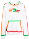 Mostly Heard Rarely Seen 8-bit Convenience Sneak Graphic-print Cotton Hoodie In White