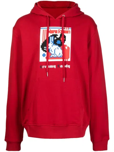 Mostly Heard Rarely Seen 8-bit Creamy Candy Hoodie In Red