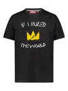 Mostly Heard Rarely Seen 8-bit Crown-print T-shirt In Black