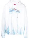 Mostly Heard Rarely Seen 8-bit Dunk Ombré Pullover Hoodie In White