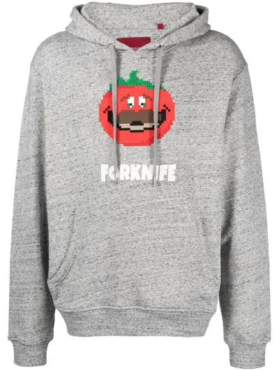 Mostly Heard Rarely Seen 8-bit Forknife Hoodie In Grey