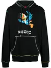 Mostly Heard Rarely Seen 8-bit Give Me The Loop Graphic-print Cotton Hoodie In Black