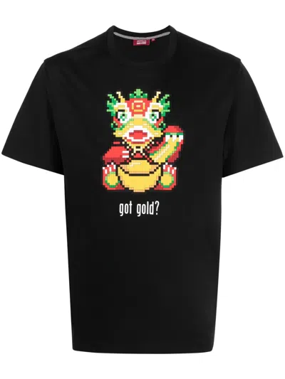 Mostly Heard Rarely Seen 8-bit Got Gold Cotton T-shirt In Black