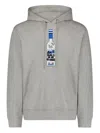 Mostly Heard Rarely Seen 8-bit Grey Bird Hoodie In Gray