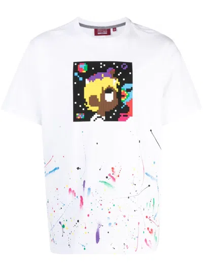 Mostly Heard Rarely Seen 8-bit Head In The Stars T-shirt In White
