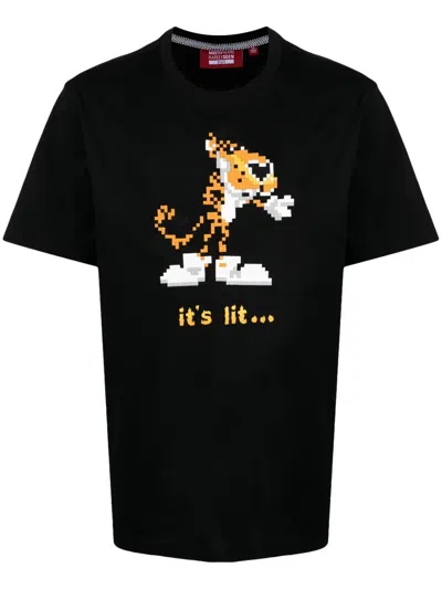 Mostly Heard Rarely Seen 8-bit It's Lit Cotton T-shirt In Black