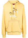 Mostly Heard Rarely Seen 8-bit It's Lit Graphic-print Cotton Hoodie In Yellow