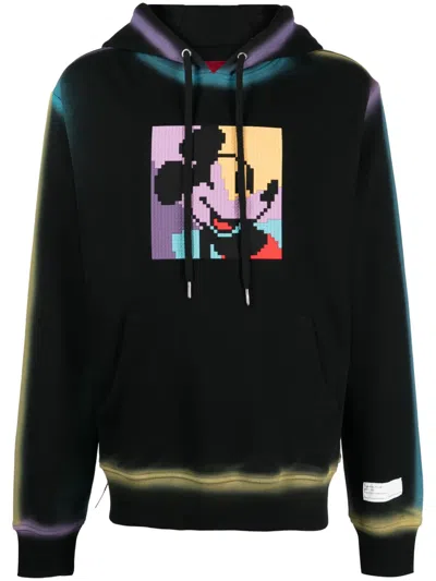 Mostly Heard Rarely Seen 8-bit Legendary Mouse Graphic-print Cotton Hoodie In Black