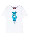 Mostly Heard Rarely Seen 8-bit Mini Blue Bear T-shirt In White