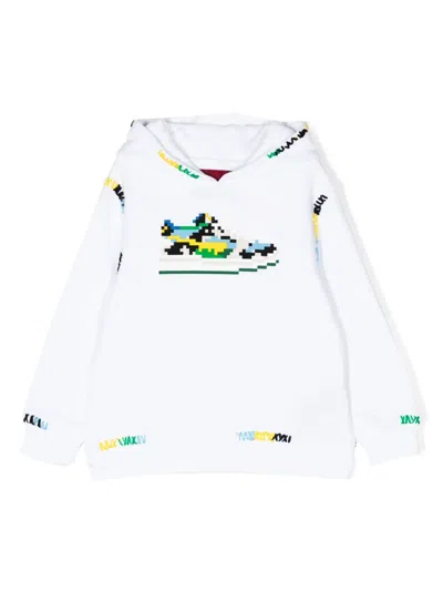 Mostly Heard Rarely Seen 8-bit Kids' Mini Farmland Cotton Hoodie In White