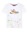 Mostly Heard Rarely Seen 8-bit Mini Multi Neon Runner T-shirt In Weiss