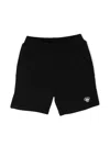 Mostly Heard Rarely Seen 8-bit Mini Skull-embroidered Track Shorts In Black