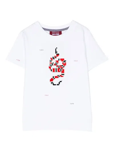 Mostly Heard Rarely Seen 8-bit Kids' Mini Snake Years T-shirt In White