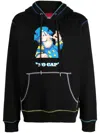 Mostly Heard Rarely Seen 8-bit No Cap Graphic-print Cotton Hoodie In Black