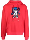 Mostly Heard Rarely Seen 8-bit Philadelphia Graphic-print Hoodie In Red
