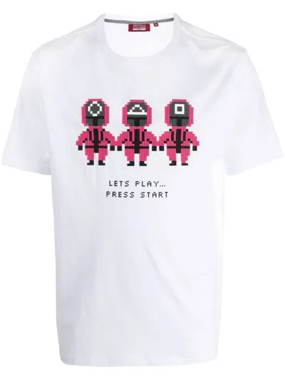 Mostly Heard Rarely Seen 8-bit Pink Trio T-shirt In White