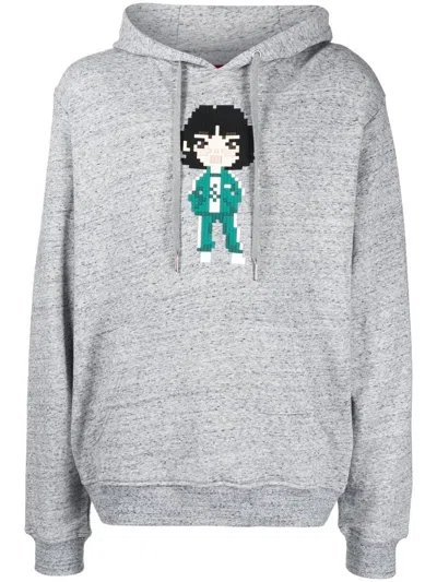 Mostly Heard Rarely Seen 8-bit Player 067 Hoodie In Grey