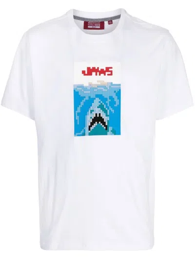 Mostly Heard Rarely Seen 8-bit Sharkbite T-shirt In White