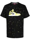 Mostly Heard Rarely Seen 8-bit Shoe-motif Print T-shirt In Schwarz