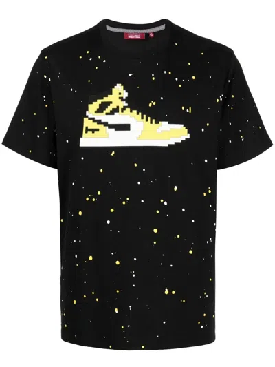 Mostly Heard Rarely Seen 8-bit Shoe-motif Print T-shirt In Schwarz