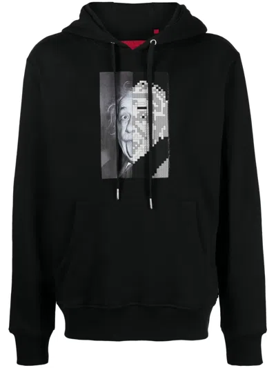 Mostly Heard Rarely Seen 8-bit Silly Theory Graphic-print Cotton Hoodie In Black