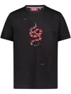Mostly Heard Rarely Seen 8-bit Snake Years Cotton T-shirt In Black