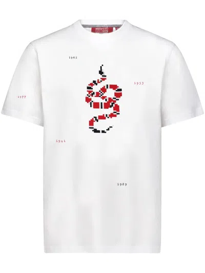 Mostly Heard Rarely Seen 8-bit Snake Years Cotton T-shirt In White