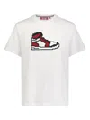 Mostly Heard Rarely Seen 8-bit Sneaker-print T-shirt In White