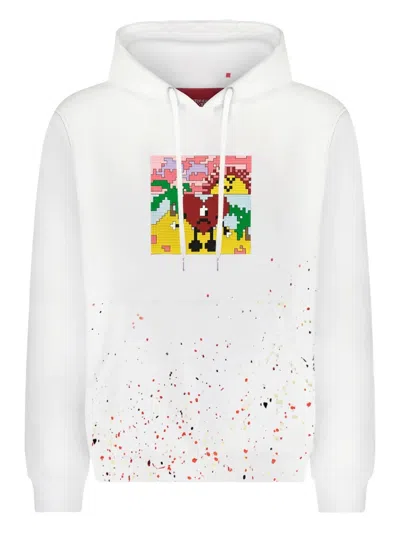 Mostly Heard Rarely Seen 8-bit Summer Without You Paint-splatter Hoodie In White