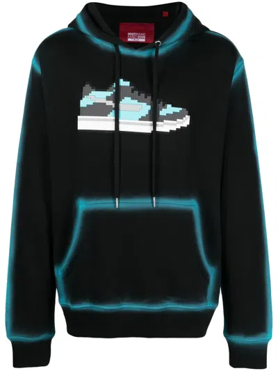 Mostly Heard Rarely Seen 8-bit T & Co Graphic-print Cotton Hoodie In Black
