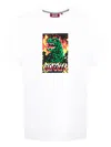 Mostly Heard Rarely Seen 8-bit The Monster Attacks Cotton T-shirt In White