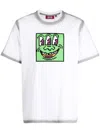 Mostly Heard Rarely Seen 8-bit Triple The Eyes Cotton T-shirt In White