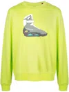 Mostly Heard Rarely Seen 8-bit Turbo Tech Sweatshirt In Green