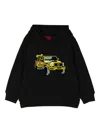Mostly Heard Rarely Seen 8-bit Vehicle-graphic Cotton Hoodie In Black