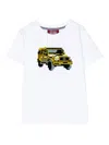 Mostly Heard Rarely Seen 8-bit Vehicle-graphic T-shirt In White