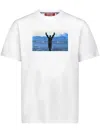 Mostly Heard Rarely Seen 8-bit Victory 8-bit Appliqué Cotton T-shirt In 白色