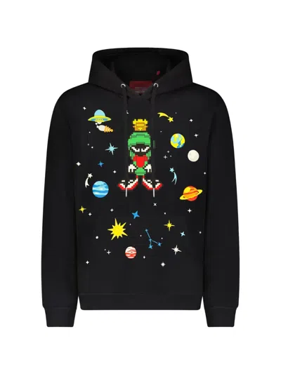 Mostly Heard Rarely Seen 8-bit Graphic-print Hoodie In Black