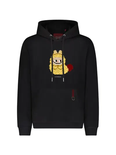 Mostly Heard Rarely Seen 8-bit Monster-print Hoodie In Black