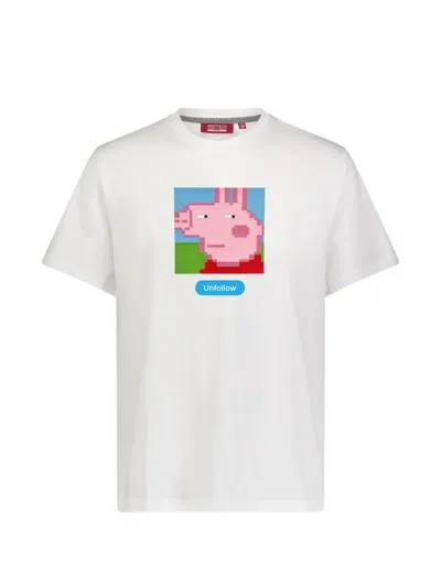 Mostly Heard Rarely Seen 8-bit Pig-print T-shirt In White