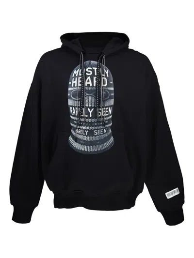 Mostly Heard Rarely Seen Balaclava-print Hoodie In Black