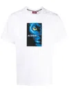 Mostly Heard Rarely Seen Blue People Cotton T-shirt In Weiss