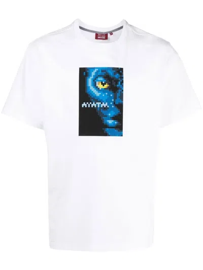 Mostly Heard Rarely Seen Blue People Cotton T-shirt In Weiss
