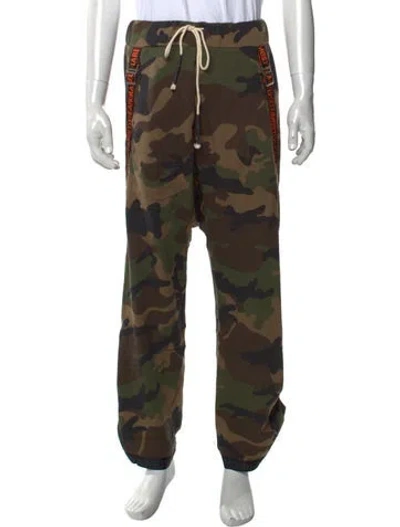 Pre-owned Mostly Heard Rarely Seen Camouflage Print Joggers W/ Tags In Green