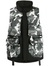 Mostly Heard Rarely Seen Camouflage-print Layered Gilet In Multicolour