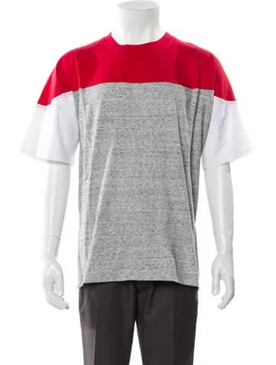 Pre-owned Mostly Heard Rarely Seen Colorblock Pattern Crew Neck T-shirt W/ Tags In Red